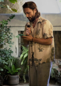 Frank Steinhofer at a poetry reading in Mexico City