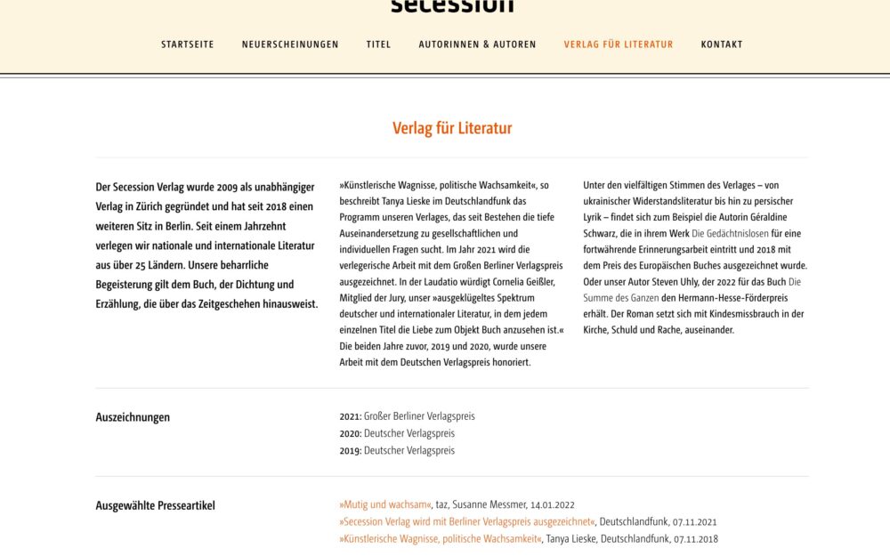 Verlag für Literatur